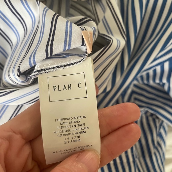 Plan C Striped Blue and Green Maxi Dress - Picture 9 of 10